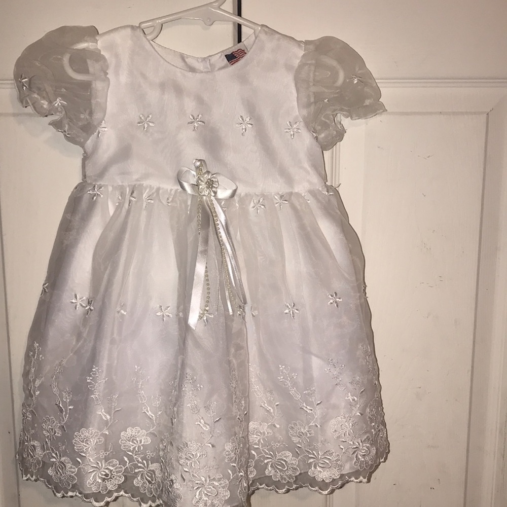 Toddler Girl’s Sheer Embellished Dress
